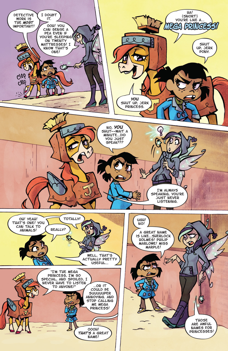 Illustration for article titled Exploring a World of Detective Princesses and Jerk Ponies In Mega Princess